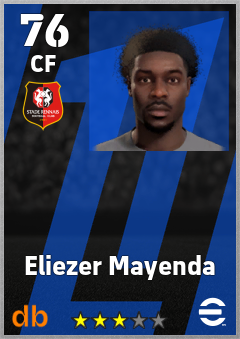 Eliezer Mayenda — CF, OVR 76, MAX 76