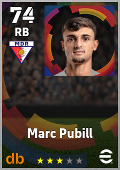 Marc Pubill eFootball player card