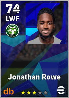 Jonathan Rowe eFootball player card