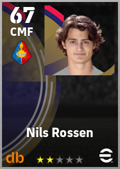 Nils Rossen — CMF, OVR 67, MAX 67