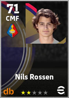 Nils Rossen — CMF, OVR 71, MAX 71