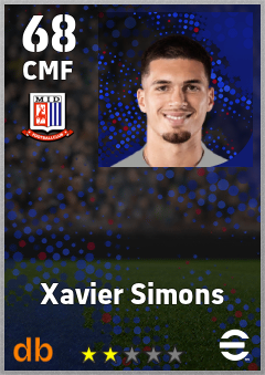 Xavier Simons eFootball player card