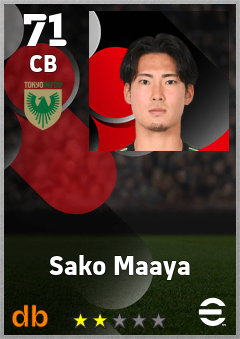 Sako Maaya — CB, OVR 71, MAX 71