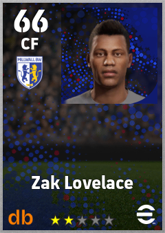 Zak Lovelace eFootball player card