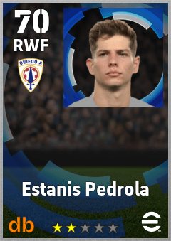Estanis Pedrola — RWF, OVR 70, MAX 70