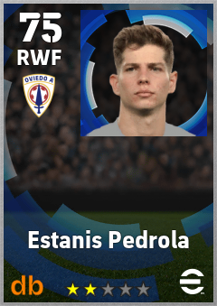 Estanis Pedrola — RWF, OVR 75, MAX 75