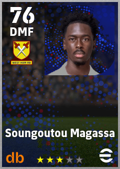 Soungoutou Magassa — DMF, OVR 76, MAX 76