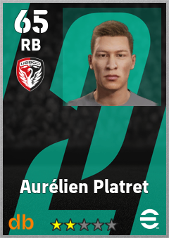 Aurélien Platret — RB, OVR 65, MAX 65