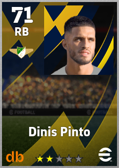 Dinis Pinto — RB, OVR 71, MAX 71