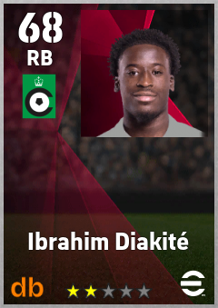 Ibrahim Diakité — RB, OVR 68, MAX 68