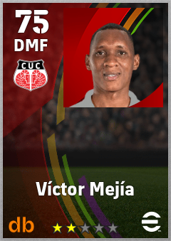 Víctor Mejía — DMF, OVR 75, MAX 75