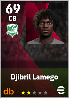 Djibril Lamego — CB, OVR 69, MAX 69