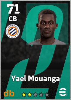 Yael Mouanga — CB, OVR 71, MAX 71