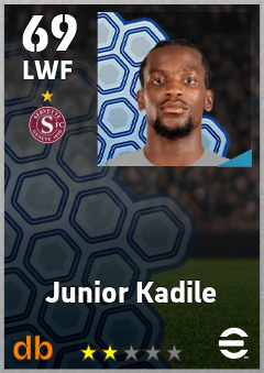 Junior Kadile — LWF, OVR 69, MAX 69