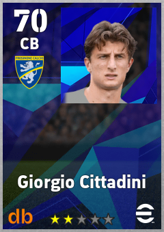 Giorgio Cittadini — CB, OVR 70, MAX 70