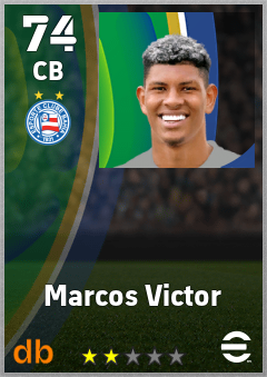 Marcos Victor — CB, OVR 74, MAX 74