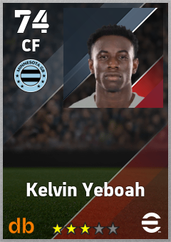 Kelvin Yeboah — CF, OVR 74, MAX 74