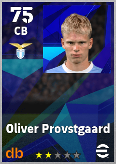 Oliver Provstgaard — CB, OVR 75, MAX 75