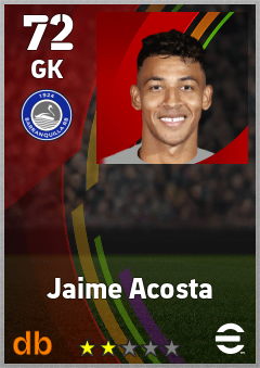 Jaime Acosta — GK, OVR 72, MAX 72
