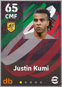 Justin Kumi — CMF, OVR 65, MAX 65