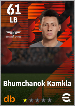 Bhumchanok Kamkla — LB, OVR 61, MAX 61