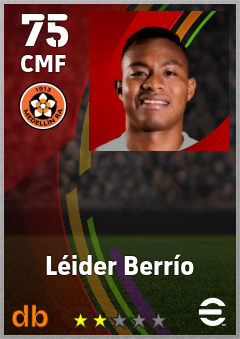 Léider Berrío — CMF, OVR 75, MAX 75