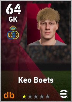Keo Boets — GK, OVR 64, MAX 64