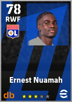 Ernest Nuamah — RWF, OVR 78, MAX 78