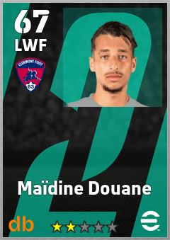 Maïdine Douane — LWF, OVR 67, MAX 67