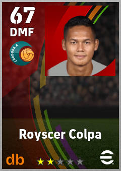 Royscer Colpa — DMF, OVR 67, MAX 67