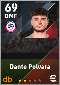 Dante Polvara — DMF, OVR 69, MAX 69