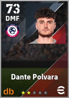 Dante Polvara — DMF, OVR 73, MAX 73