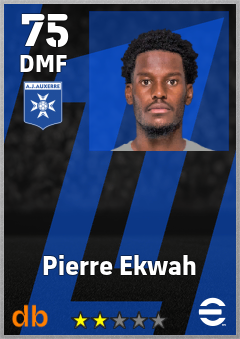 Pierre Ekwah — DMF, OVR 75, MAX 75