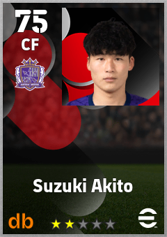 Suzuki Akito — CF, OVR 75, MAX 75