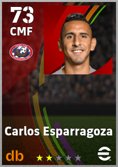 Carlos Esparragoza — CMF, OVR 73, MAX 73