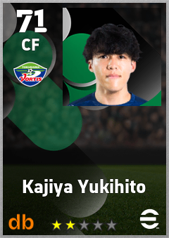 Kajiya Yukihito — CF, OVR 71, MAX 71