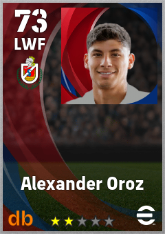 Alexander Oroz — LWF, OVR 73, MAX 73