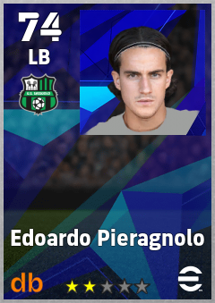 Edoardo Pieragnolo — LB, OVR 74, MAX 74