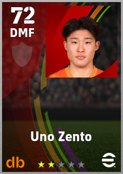 Uno Zento eFootball player card