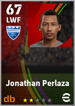 Jonathan Perlaza — LWF, OVR 67, MAX 67