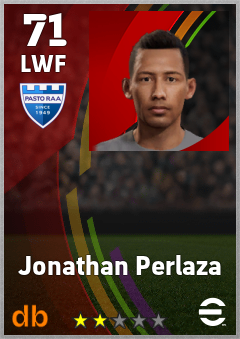 Jonathan Perlaza — LWF, OVR 71, MAX 71
