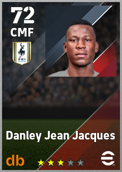 Danley Jean Jacques — CMF, OVR 72, MAX 72