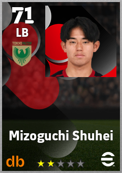 Mizoguchi Shuhei — LB, OVR 71, MAX 71