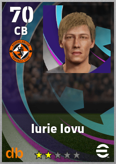 Iurie Iovu — CB, OVR 70, MAX 70