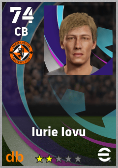 Iurie Iovu — CB, OVR 74, MAX 74