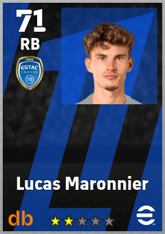 Lucas Maronnier — RB, OVR 71, MAX 71