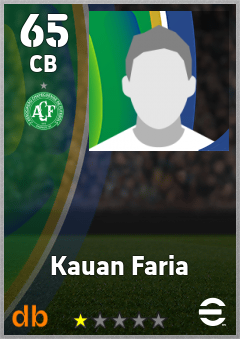 Kauan Faria — CB, OVR 65, MAX 65