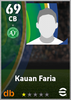 Kauan Faria — CB, OVR 69, MAX 69