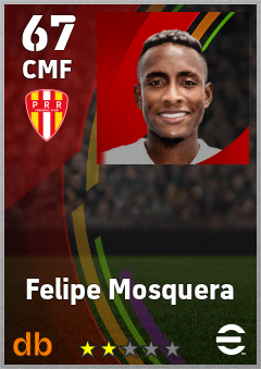 Felipe Mosquera — CMF, OVR 67, MAX 67