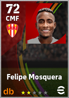 Felipe Mosquera — CMF, OVR 72, MAX 72